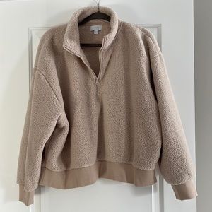 GAP Love Sherpa 1/4 Zip Pullover